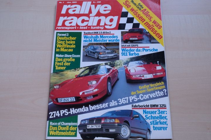Deckblatt Rallye Racing (01/1991)